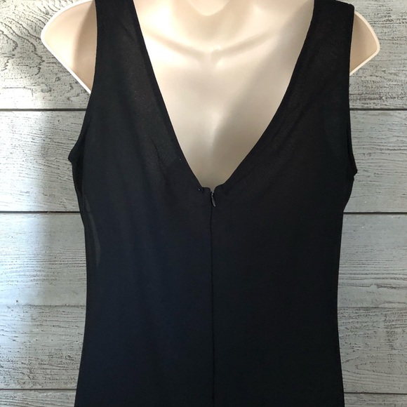 Romeo & Juliet Couture Black Shift Dress Paillettes Size M - Picture 3 of 7